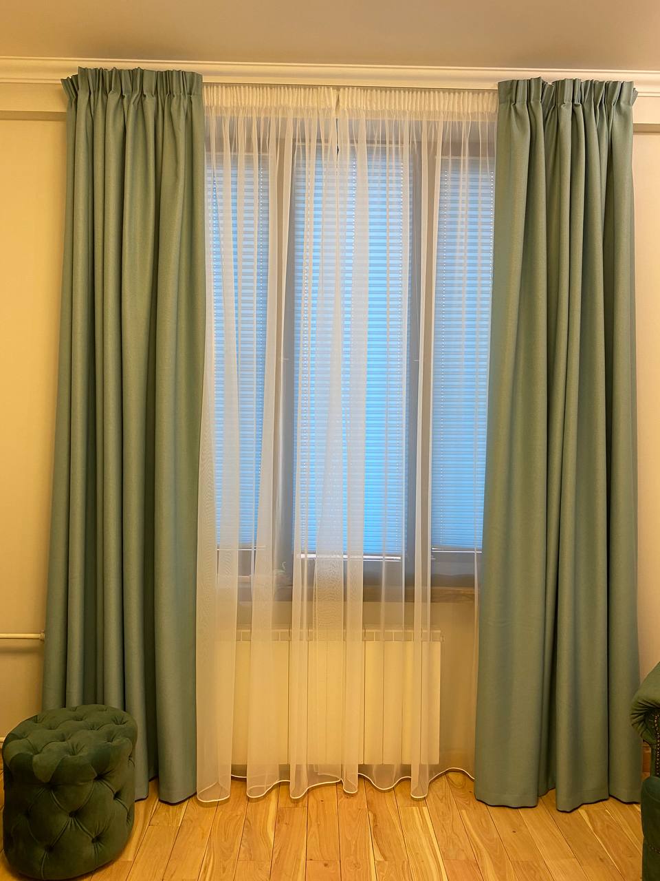 Комплект штор ЖК Изумрудный