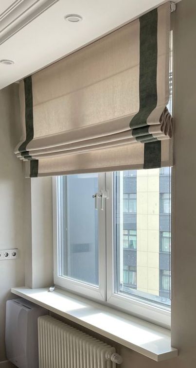 Римская штора с кантом